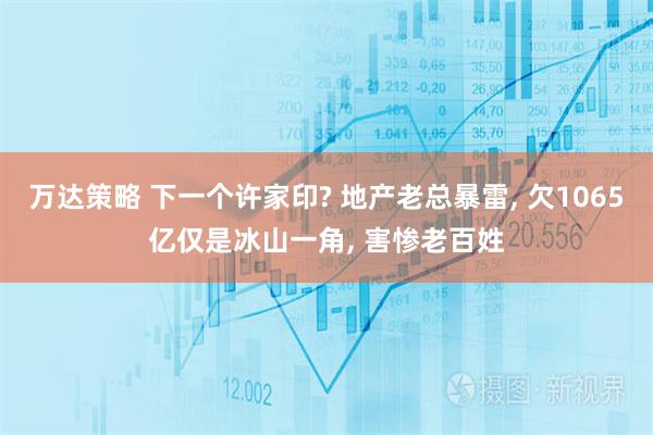万达策略 下一个许家印? 地产老总暴雷, 欠1065亿仅是冰山一角, 害惨老百姓